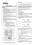 Aube Technologies TH102D User's Manual