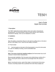 Aube Technologies TE501 User's Manual