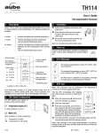 Aube Technologies TH114 User's Manual