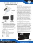 Atlas Sound M1000-W User's Manual