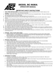 Atec BC-9400A User's Manual