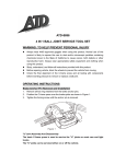 ATD Tools Planer 8696 User's Manual