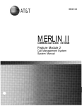 AT&T MERLIN II Feature Module 2 User's Manual