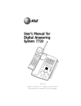 AT&T 7720 User's Manual