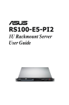 ASUS RS100-E5-PI2 User's Manual