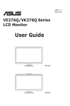ASUS VE276Q User's Manual