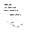 ASUS CPX20 User's Manual