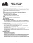 Associated Equipment BCH7109A User's Manual