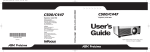 Ask Proxima C447 User's Manual