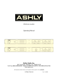 Ashly SRA-Series User's Manual