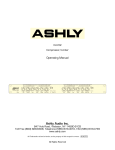Ashly CLX-52 User's Manual