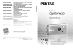 Asahi Pentax Optio W-20 User's Manual