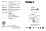 Asahi Pentax Optio S-7 Operating Manual