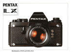 Asahi Pentax IL-X Instruction Manual