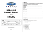 ASA Electronics MSR4050G User's Manual