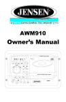 ASA Electronics AWM910 User's Manual