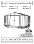 Arrow Storage Products OB1014-C1 User's Manual