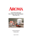 Aroma Housewares ARC-3946 User's Manual