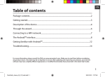 Arnova 90 G3 Operating Instructions