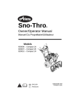 Ariens Snow Blower 920006 User's Manual