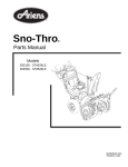 Ariens Sno-Thro ST8526LE User's Manual