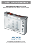 Archos AV320 User's Manual