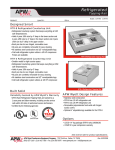 APW Wyott RTR-4 User's Manual