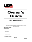 Aprilaire Freezer PLUS Series User's Manual
