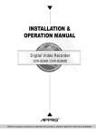 Approach Tech DVR-3024MD User's Manual