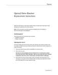 Apple Optical Drive Bracket User's Manual