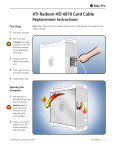 Apple ATI RADEON CABLE HD 4870 User's Manual