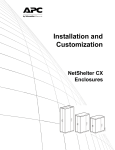 APC NetShelter AR4038A User's Manual