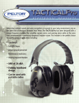 AOSafety Electronic Headset TACTICAL PRO User's Manual