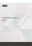 AOC e1620Sw User's Manual