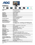 AOC 919Vwa User's Manual