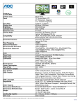 AOC 2216Vw User's Manual