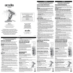 Andis Company ST-6 User's Manual