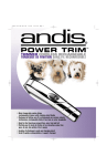 Andis Company 60/50HZ User's Manual