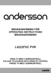 Andersson L4222FDC User's Manual