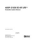 Analog Devices 82-0000603-01 User's Manual