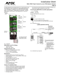 AMX RDM-3FDB User's Manual