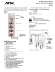 AMX RDM-2ZC User's Manual