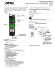 AMX RDM-2FDB User's Manual