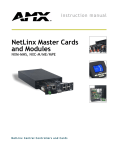 AMX NXM-MHS User's Manual