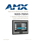 AMX nxd-700vi User's Manual