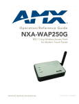 AMX NXA-WAP250G User's Manual