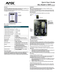 AMX Mio Modero Dms Keypad User's Manual