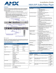 AMX MAX-AVP User's Manual