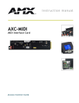 AMX AXC-MIDI User's Manual
