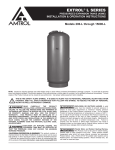 Amtrol Marine Sanitation System extrol l series pressurized expansion tank User's Manual